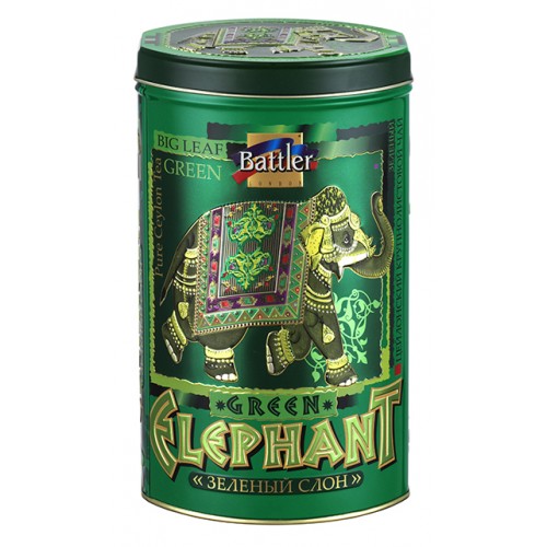 Battler Green Elephant 200 g Tin Caddy